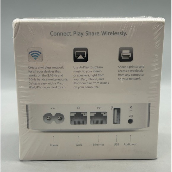 Apple AirPort Express 802.11n Wi-Fi Base Station A1392 MC414LL/A - Sealed - Picture 2 of 6
